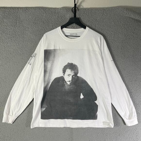 Post Malone Runaway Tour Long Sleeve Shirt White Graphic XL POSTY CO. Rare - Picture 10 of 12